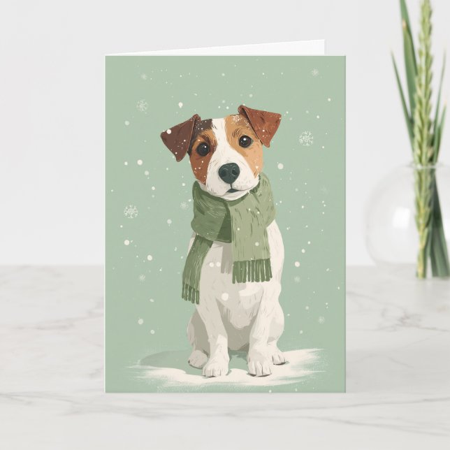 Carte Jack Russell Holiday Greeting (Devant)