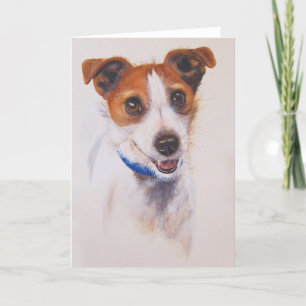 Carte Jack Russell Terrier Painted