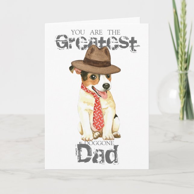 Carte Jack Russell Terrier Papa (Devant)