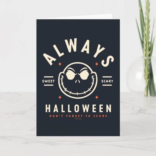 Carte Jack Skellington - Toujours Halloween (Devant)