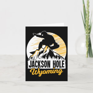 Carte Jackson Hole Wyoming Snowboard Cadeau Pour Un Snow