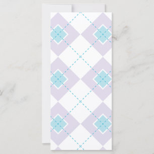 Carte Jacquard bleu et violet