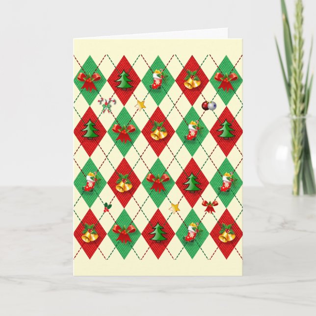 Carte Jacquard Diamond Noël (Devant)