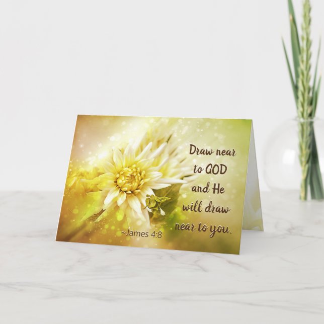 Carte Jacques 4:8 Il s'approchera de Dieu, Il s'approche (Devant)