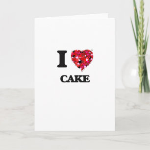 Carte J'adore le gâteau