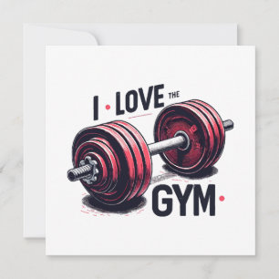Carte J'adore le gymnase