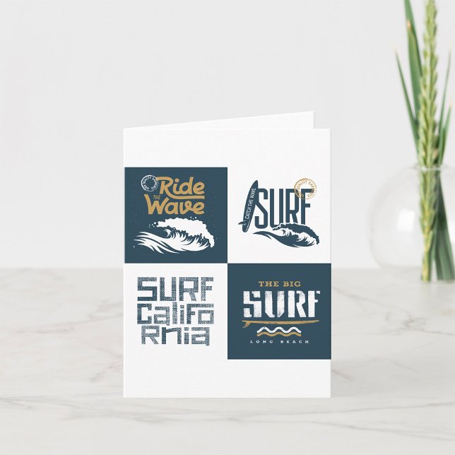 Carte J'adore le surf (Créateur téléchargé)