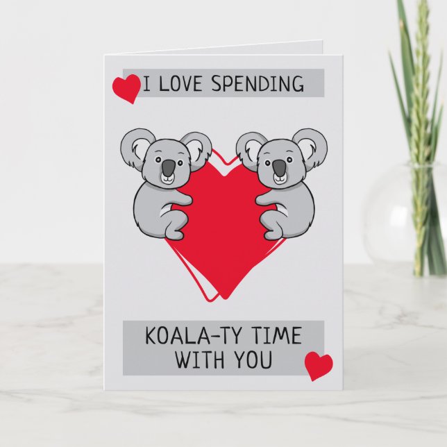 Carte J'adore passer un moment de Koalaty avec vous Cart (Devant)