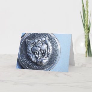 Carte Jaguar badge greeting card