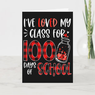 Carte J'ai aimé mon Cl pendant 100 jours d'école Profess