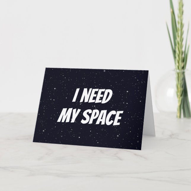 Carte J'Ai Besoin De Mon Espace (Devant)
