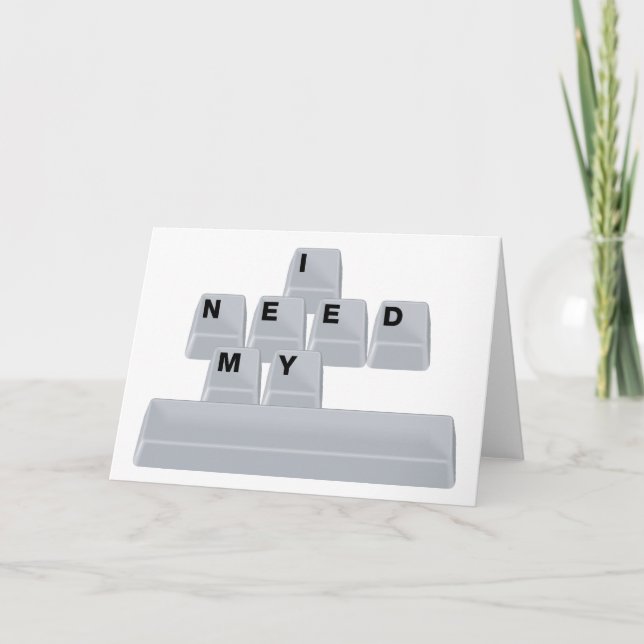 Carte J'Ai Besoin De Mon Espace (Devant)