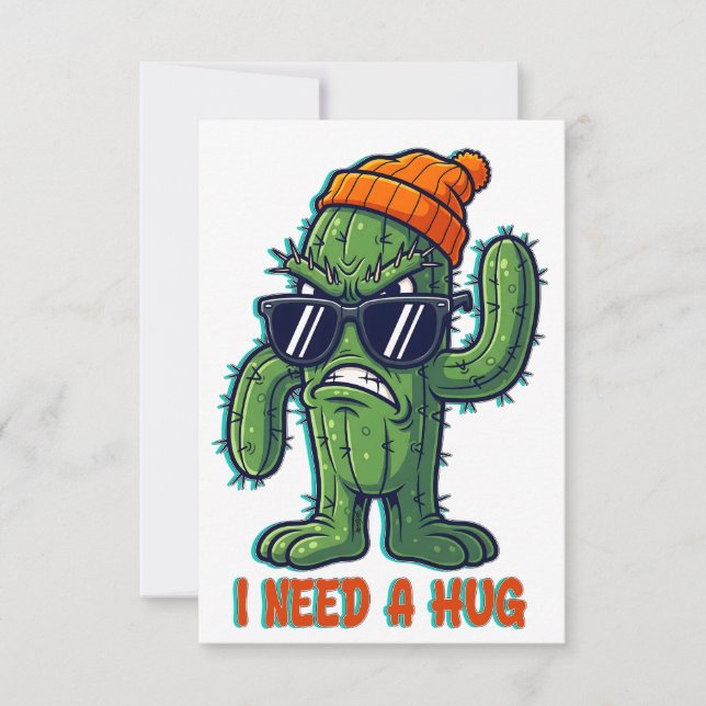 Carte J'ai besoin d'un câlin (Devant)