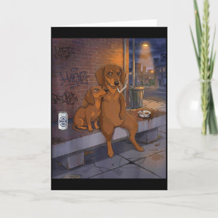 Carte J'ai Ce Chien En Moi Drôle De Teckel Qui Boit De L