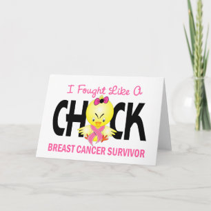 Carte J'Ai Combattu Comme Un Survivant Du Cancer Du Sein
