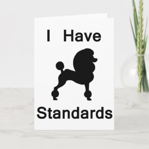 Carte J'Ai Des Normes (Poodle)