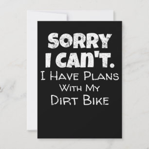 Carte J'Ai Des Plans Avec Mon Dirt Vélo Cadeau