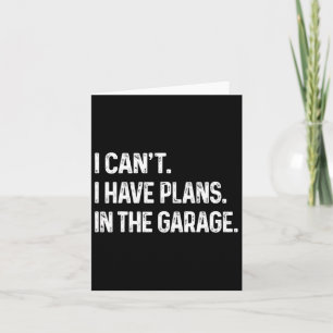 Carte J'ai des plans dans le Garage Car Mechanic