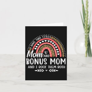 Carte J'ai deux titres Maman Maman bonus Fête des mères 