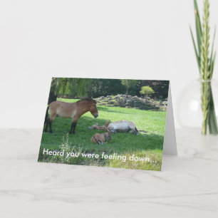 Carte J'ai entendu dire que tu te sentais mal...