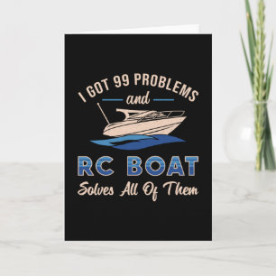 Carte J'Ai Eu 99 Problèmes Et RC Boat Model Funny RC Boa