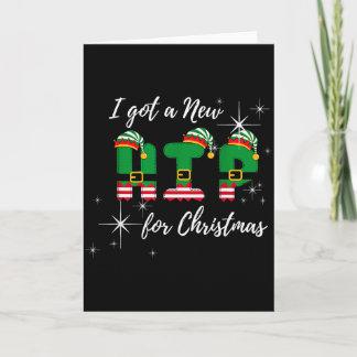 Carte J'ai eu une nouvelle hanche pour Noël Drôle de rem