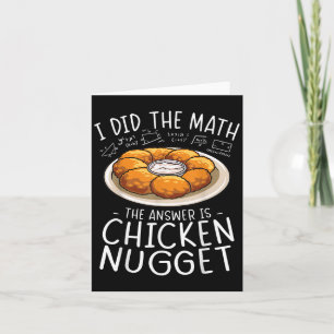 Carte J'ai fait le calcul Amoureux du nugget de poulet H