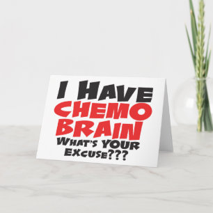 Carte J'ai le cerveau de chimio