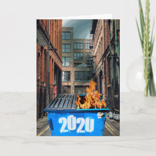 Carte J'ai survécu 2020 à un incendie de poubelle Bonne