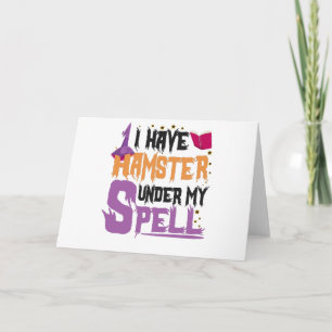 Carte J'ai un hamster sous mon sort drôle cadeau d'Hallo