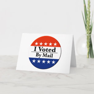 Carte J'Ai Voté Par Courrier