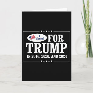 Carte J'ai voté pour Trump en 2016 
