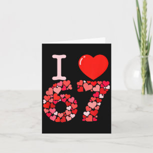 Carte J'aime 67 Cœur de la Saint-Valentin_ Mème drôle Nu