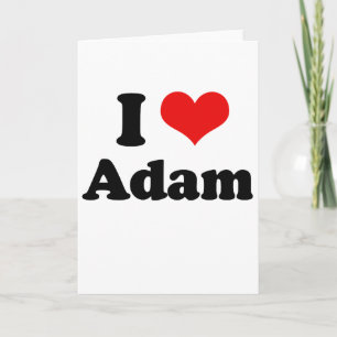 Carte J'aime Adam 
