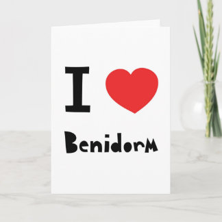 Carte J'aime Benidorm
