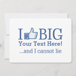 Carte J'aime Big Personnalisé avec votre création de tex