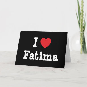 Carte J'aime Fatima coeur T-shirt