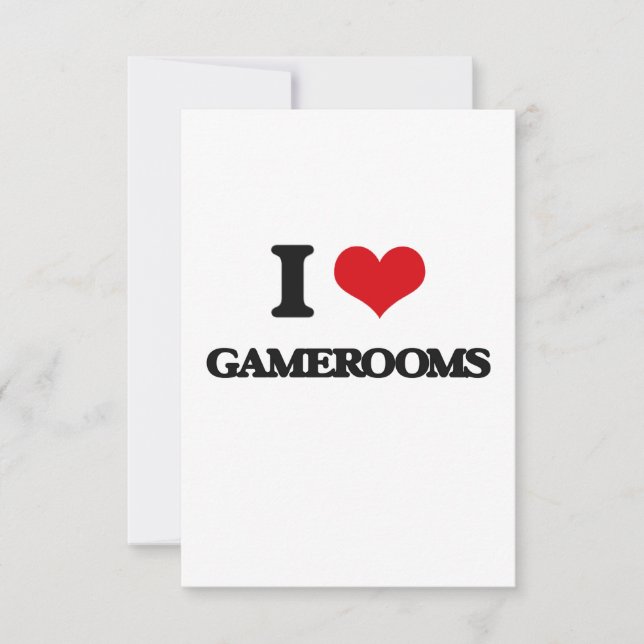 Carte J'aime Gamerooms (Devant)