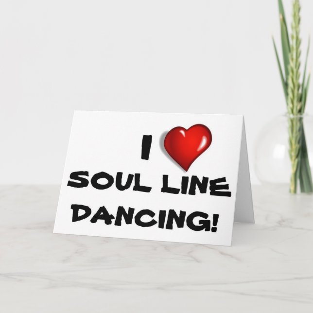 Carte J'Aime La Ligne Soul Danser! (Devant)