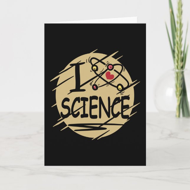 Carte J'aime la science (Devant)