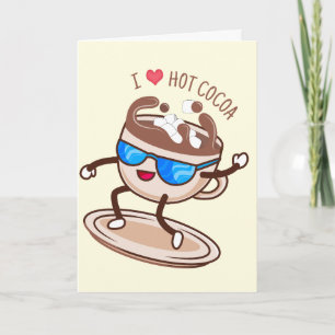 Carte J'Aime Le cacao chaud