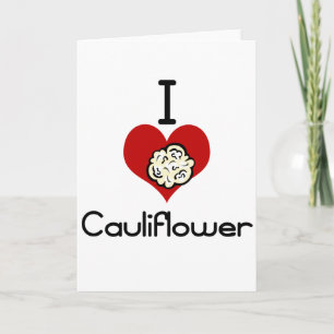 Carte J'aime le chou-fleur