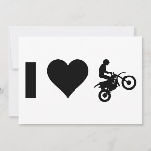 Carte J'aime le motocross