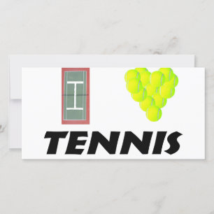 Carte J'aime le tennis