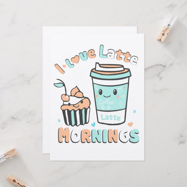 Carte J'Aime Les Derniers Matins (Devant/Arrière en situation)