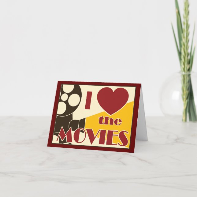 Carte J'aime les films (Devant)