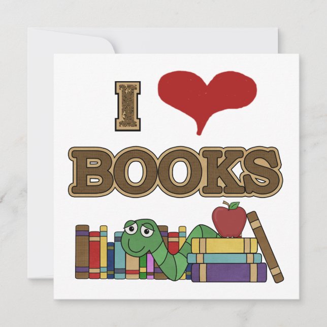 Carte J'aime les livres (Devant)