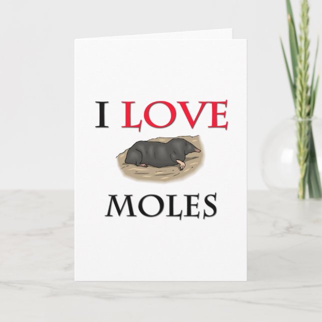 Carte J'Aime Les Moles (Devant)