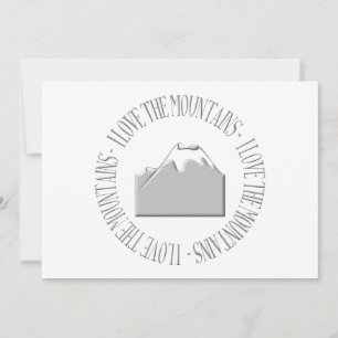 Carte J'aime les montagnes