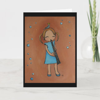 Carte J'aime ma clarinette